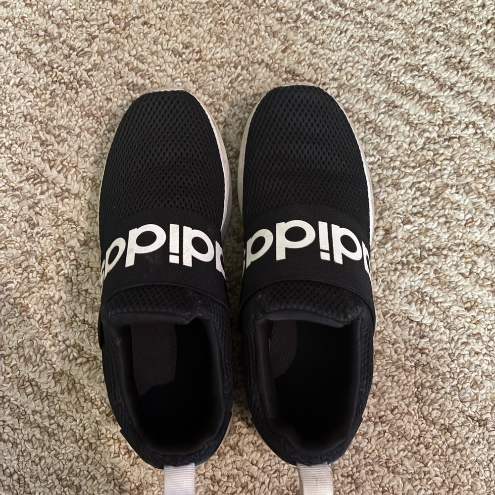 Adidas Black and White Slip-On Shoes